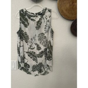 Sami & Jo plus size‎ 1X green leaf blouse
